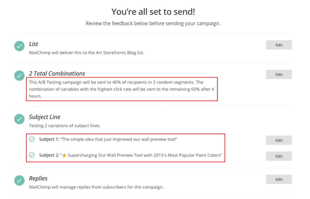 How to Prevent Mailchimp Emails from Going to Spam: testing emails