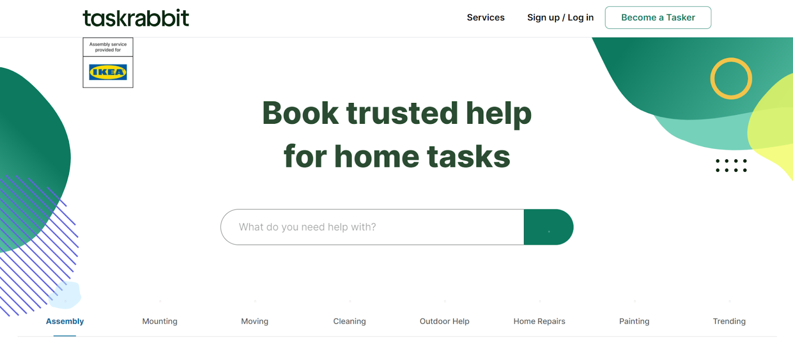 TaskRabbit home page