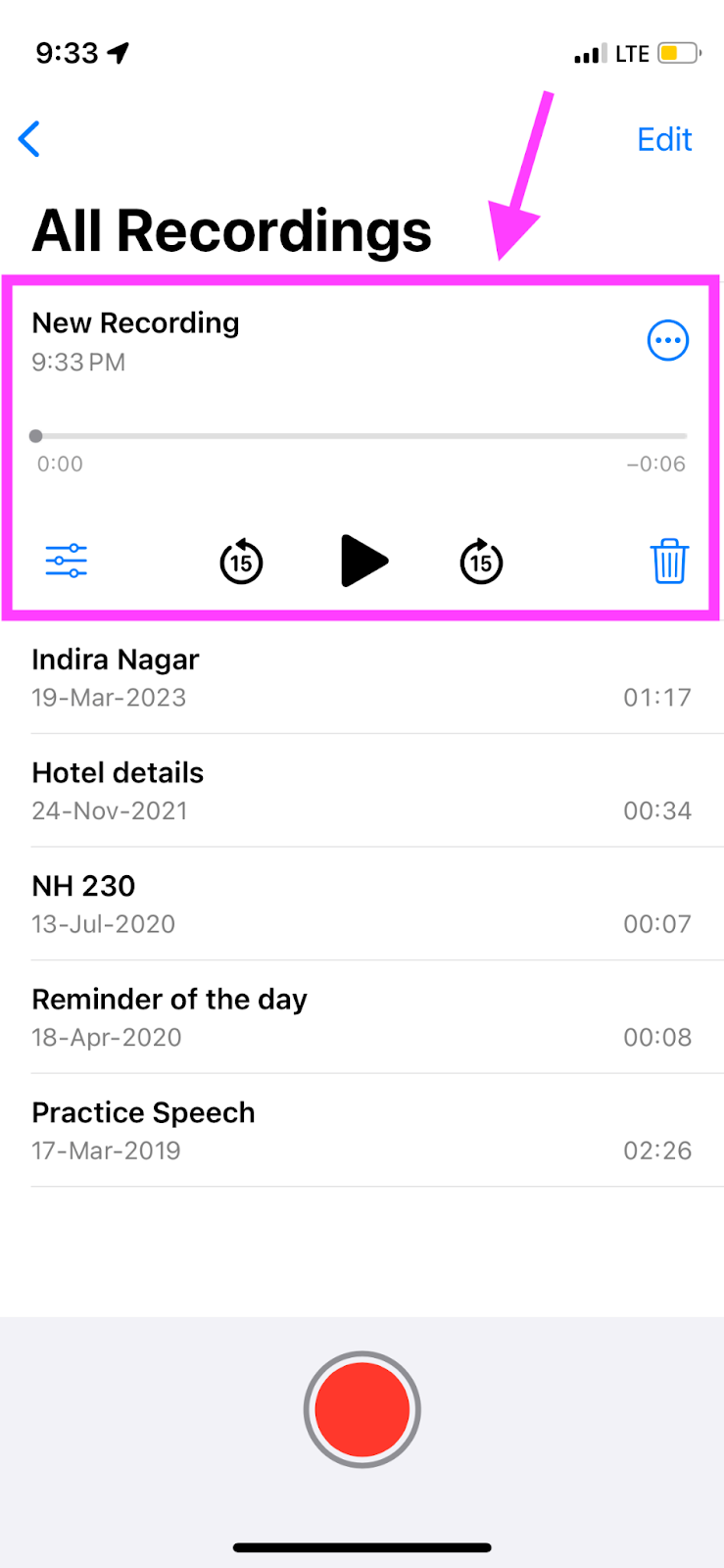 How to record a voice note on iPhone - New voice note