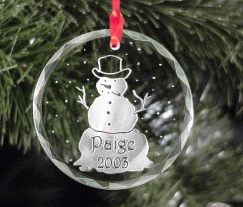 Glass Personalized Christmas Ornaments With Photo