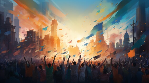 Congress Canvas Painting Politics