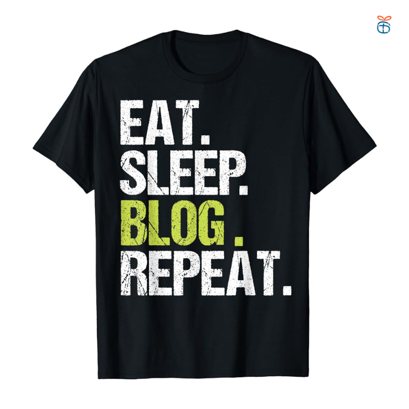 Sleep Repeat Shirt Blogger Christmas as a gift for bloggers