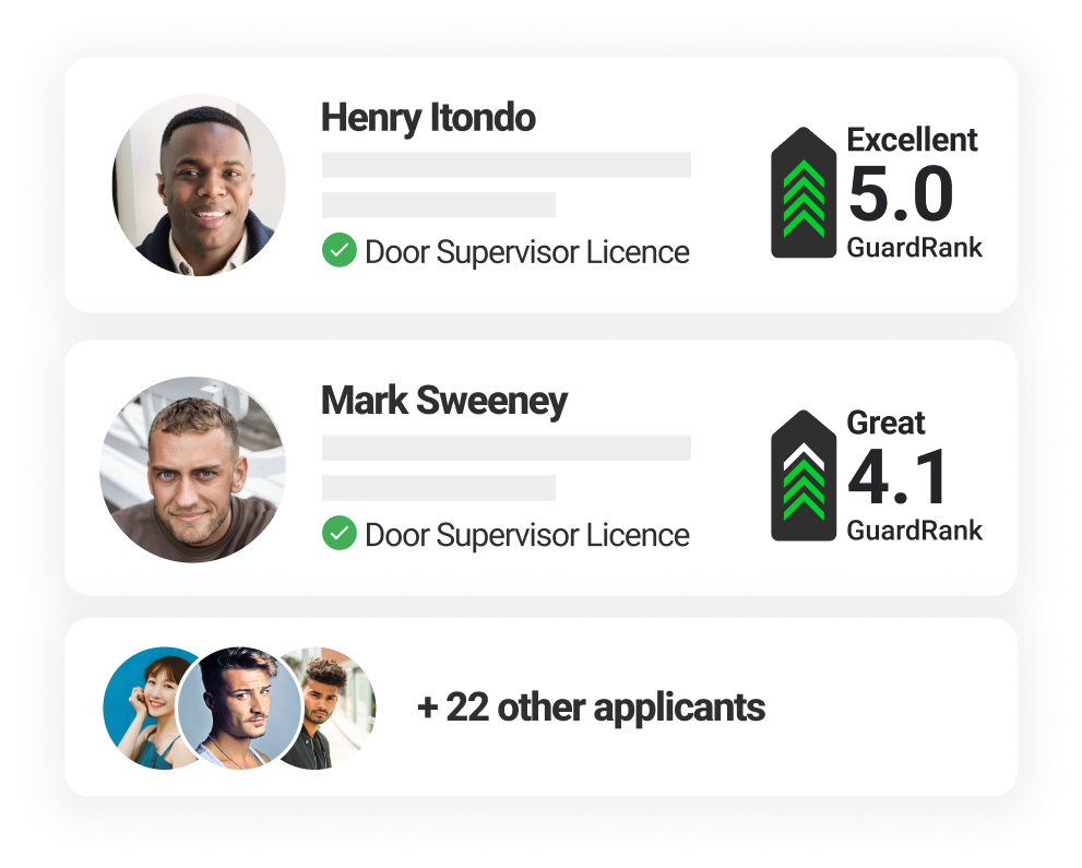 ✔ Automated SIA Licence Checks