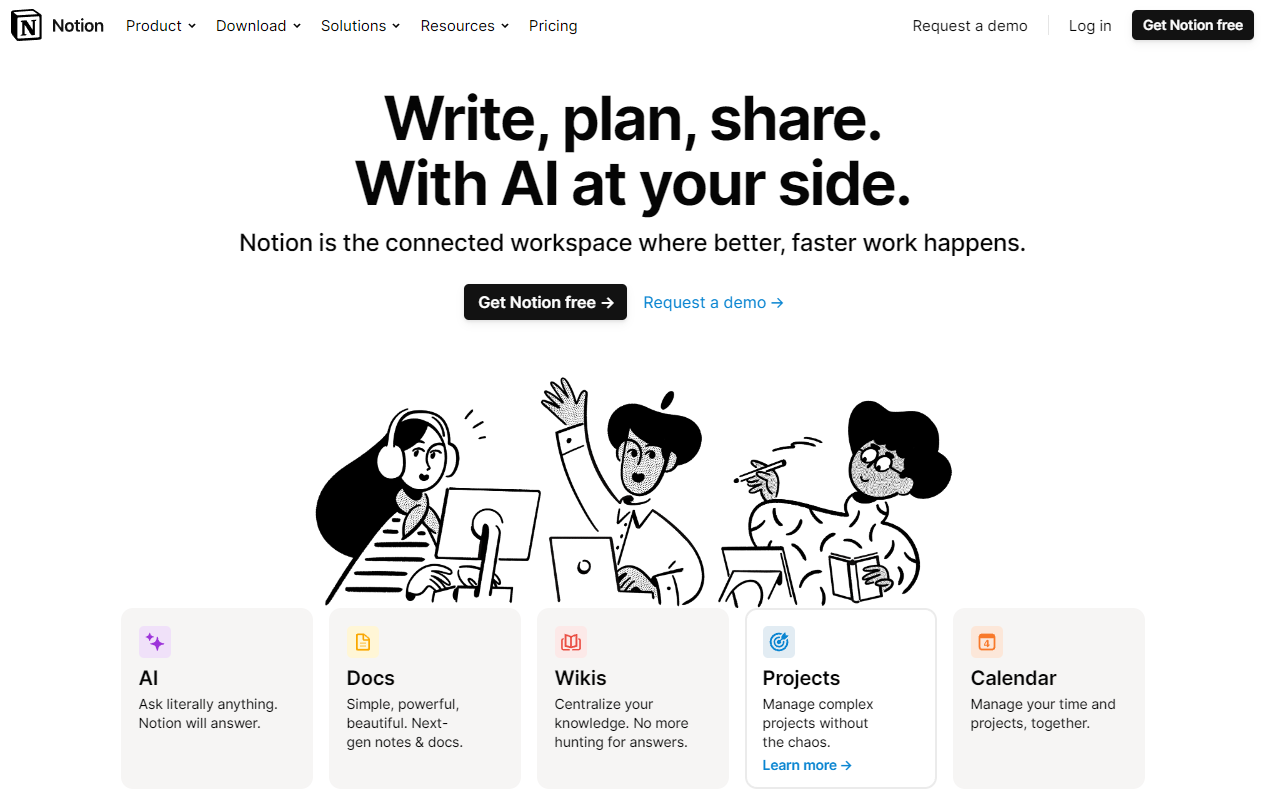 Notion: Write, plan, share. With AI at your side