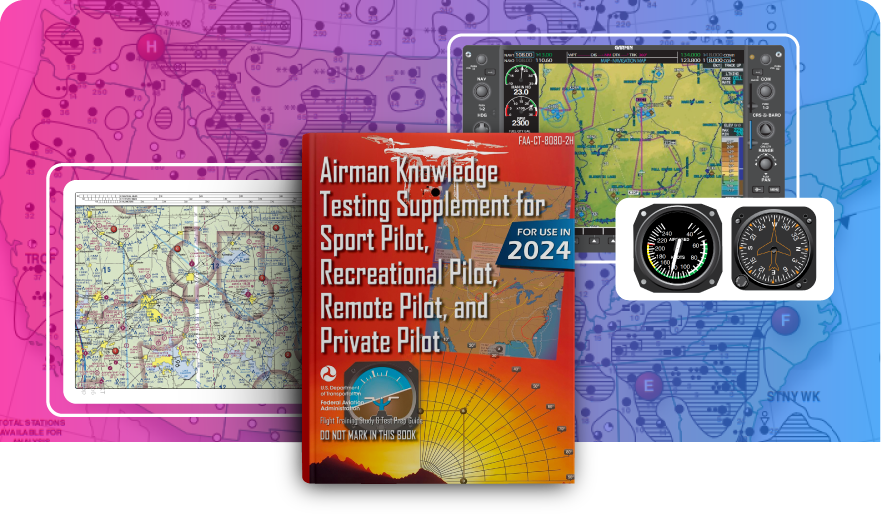 Airman Knowledge Testing Supplement (Sport, Recreational, Remote, and Private Pilot) document cover.