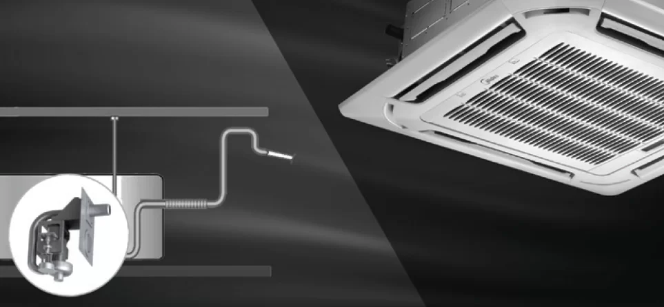 Built-in air pump cassette Air Conditioner Midea MCA3U
