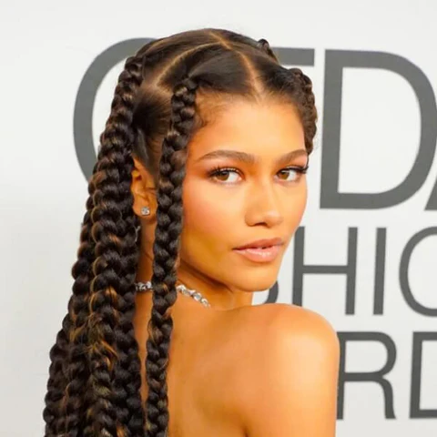 Picture of Zendaya wearing Classic Jumbo Box Braids