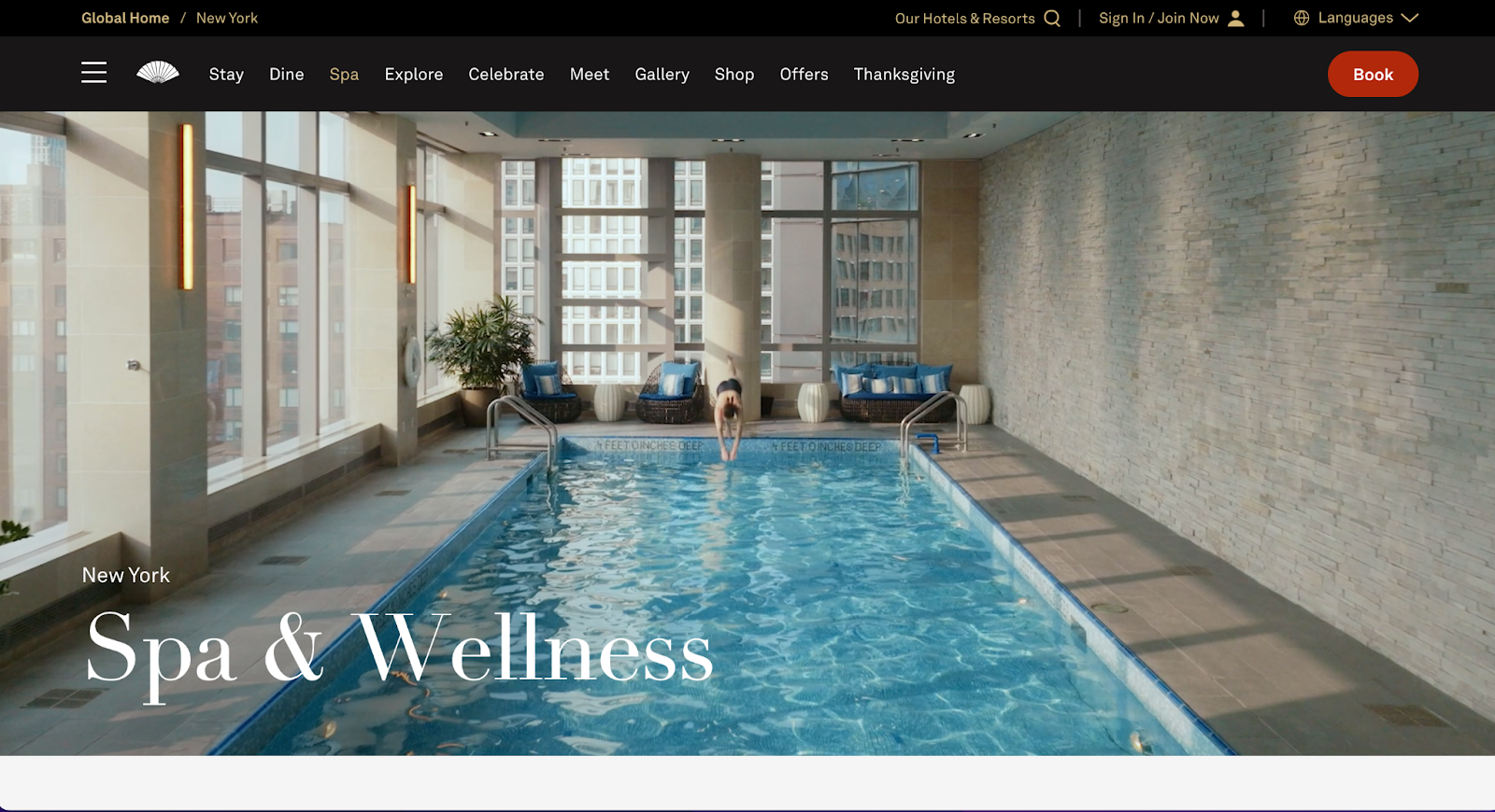 spa website examples, the spa at mandarin oriental