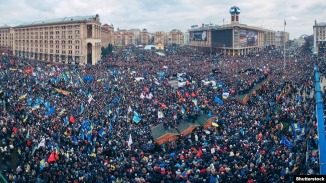 Революція гідності. Київ, майдан Незалежності, 1 грудня 2013 року