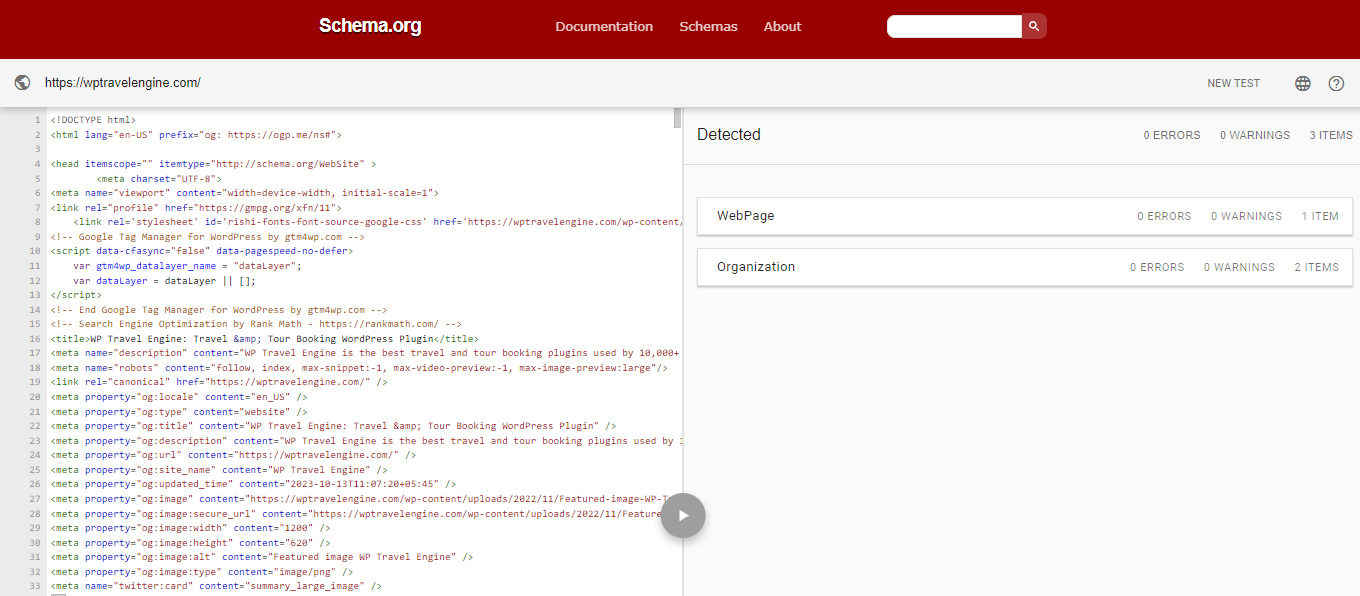 Schema Markup for WP Travel Engine