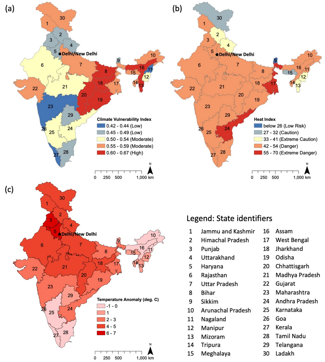 extreme weather events in different regions of India