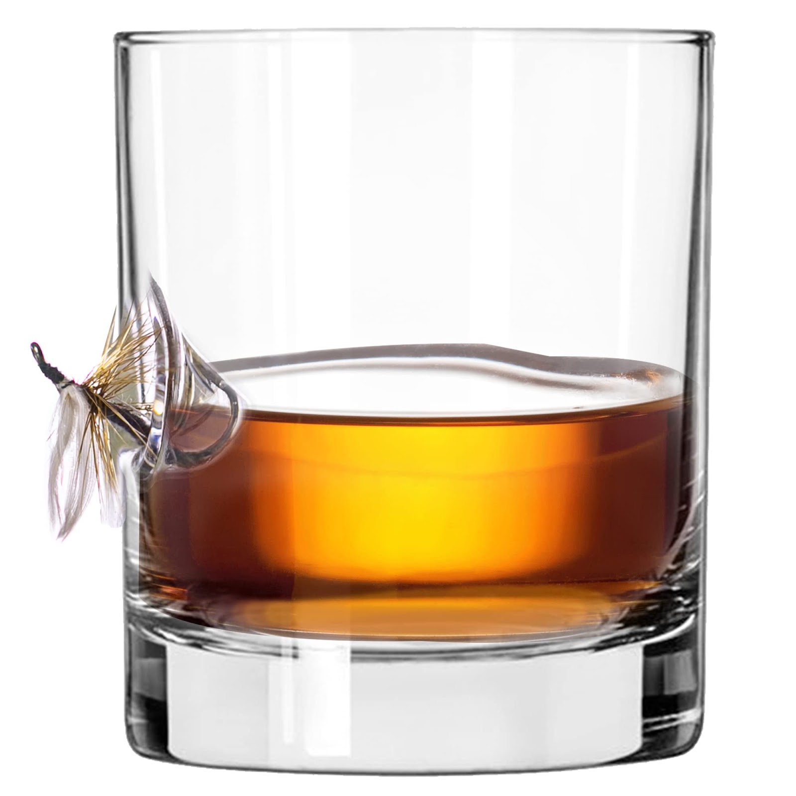 Stuck in Glass Hole In One Whiskey Glass