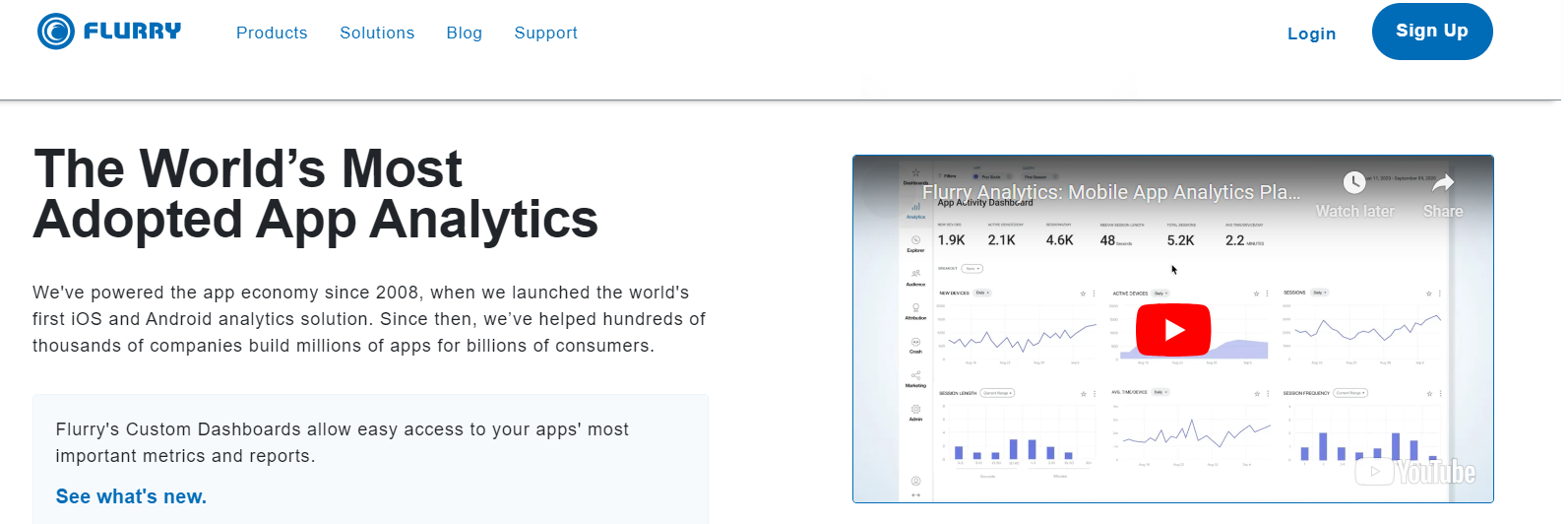 Flurry, an adopted app analytics, one of the recommended VWO alternatives