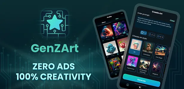 aplikasi art generator ai GenZArt