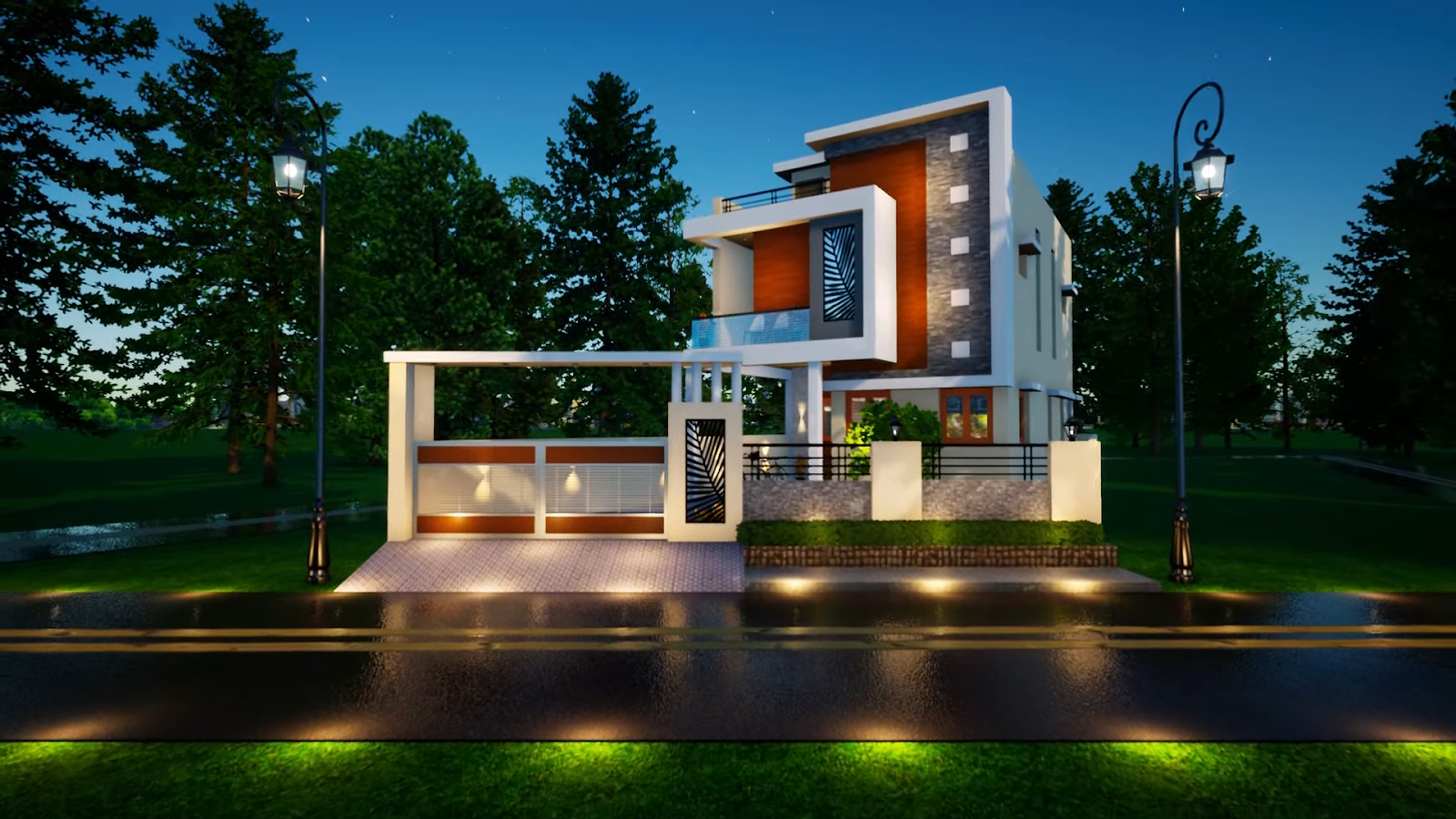 Perfect duplex house design with a garden in Bangladesh.