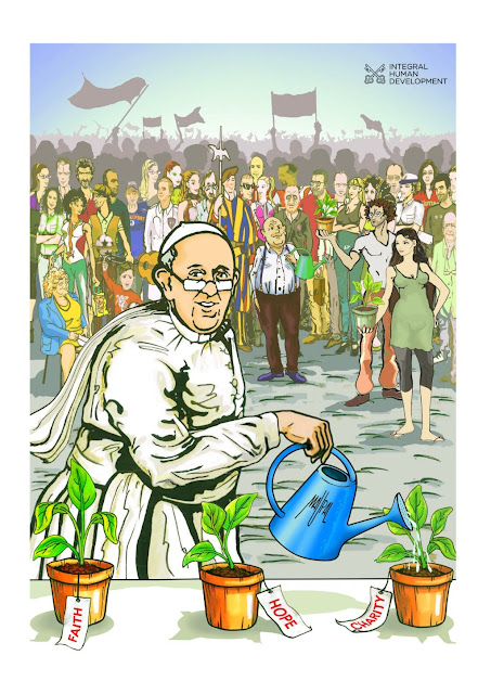 Đức Thánh Cha Phanxicô nuôi dưỡng các nhân đức Công giáo trong bức tranh nghệ thuật đường phố Mùa Chay