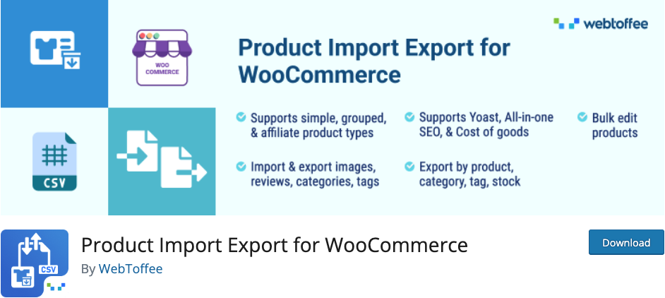 Product Import Export for WooCommerce inventory management plugin