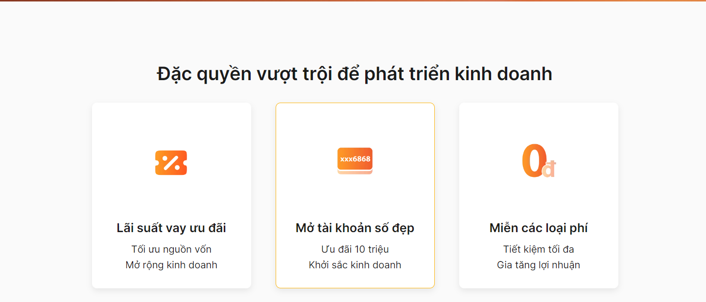 Thiết kế landing page VIB