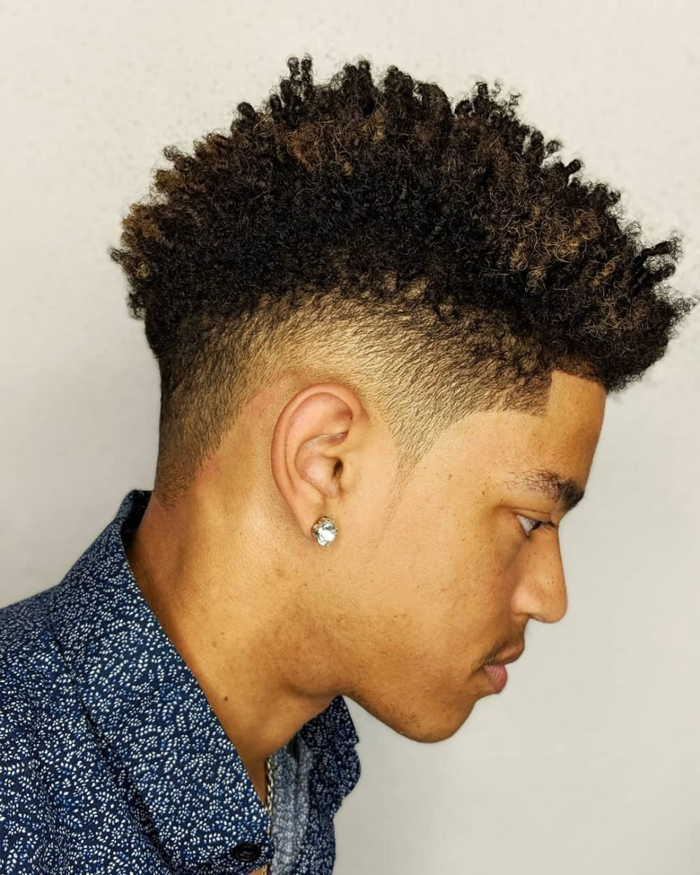 Tapered Afro With Curls