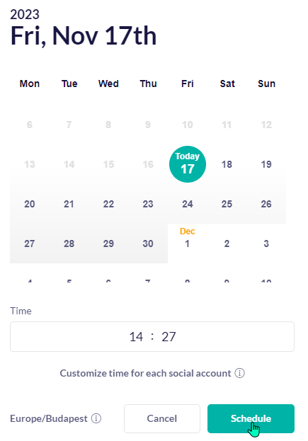 Publer Ai schedule posts
