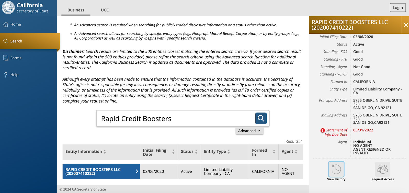 Rapid Credit Boosters LLC
