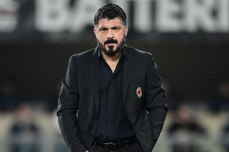 Kesal Ditanya Kemungkinan Marseille Hadapi Milan, Reaksi Gattuso Menyebalkan