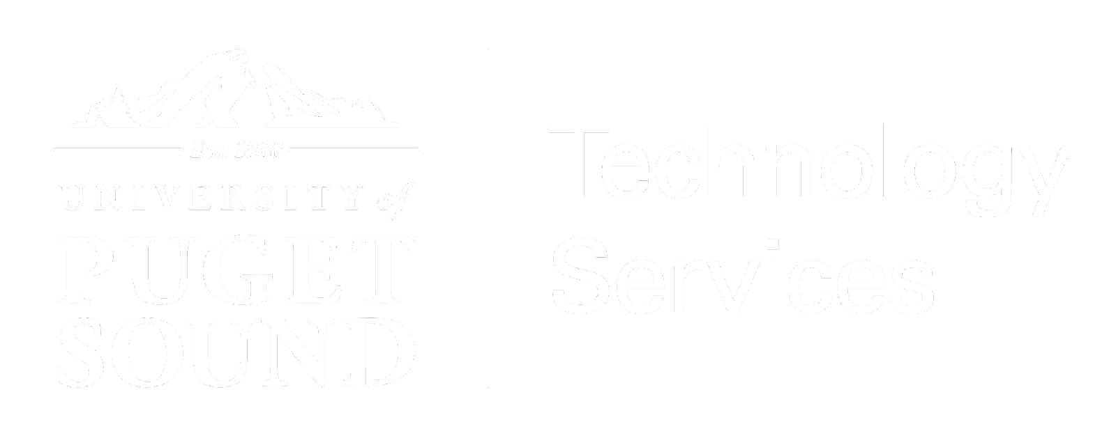 This logo identifies the Technology Services department within the University of Puget Sound