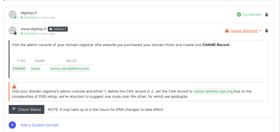 Verify and Connect Your Domain-axiabits