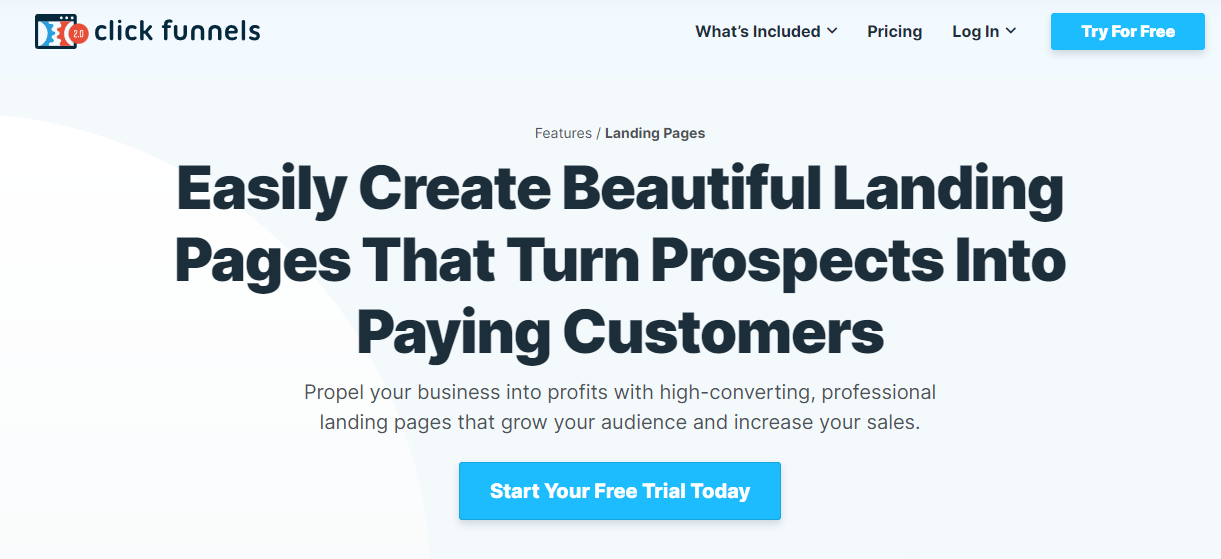 Easily Create Beautiful Landing Pages That Turn Prospects Into Paying Customers