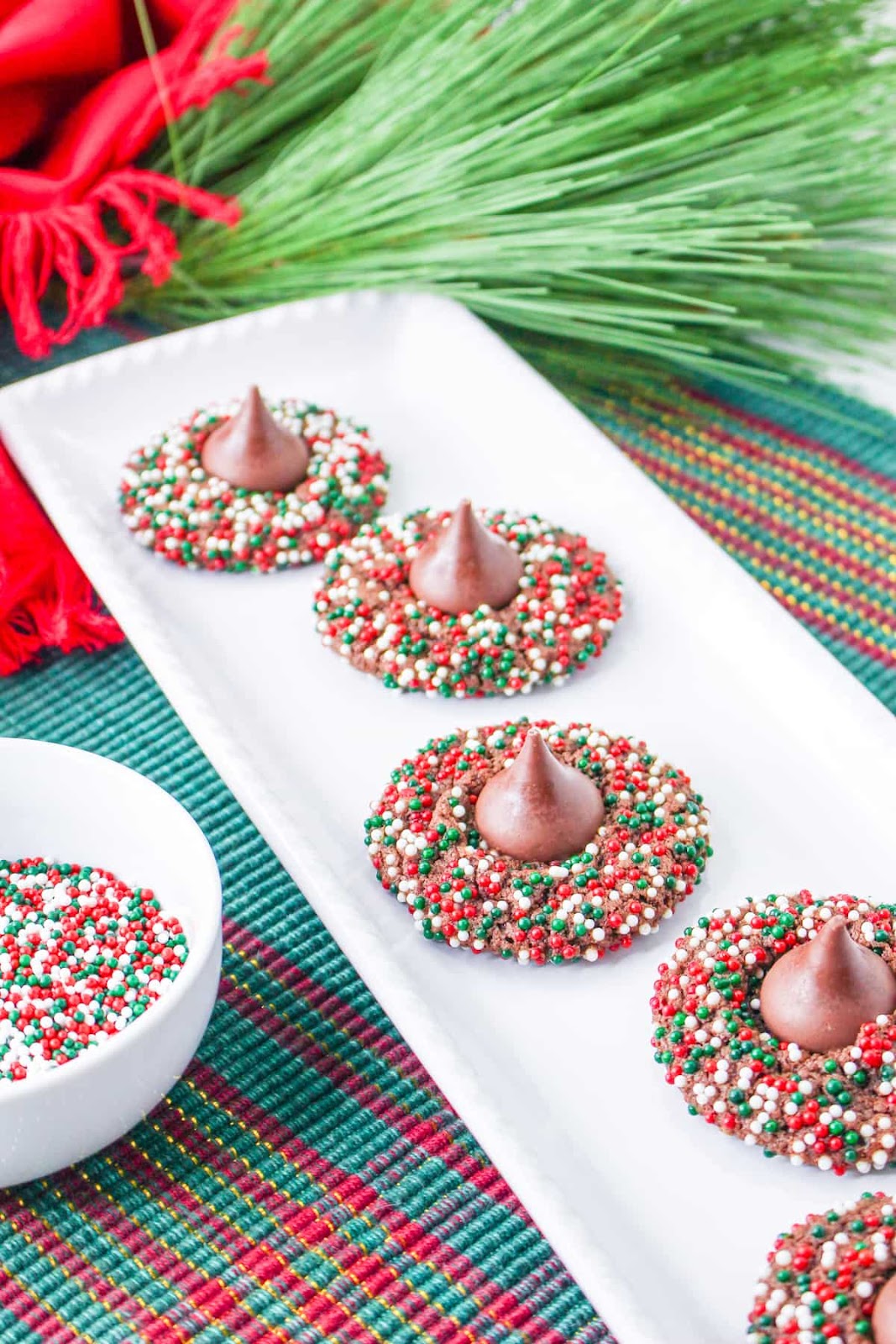 christmas cookie recipes with peanut butter blossom cookies
