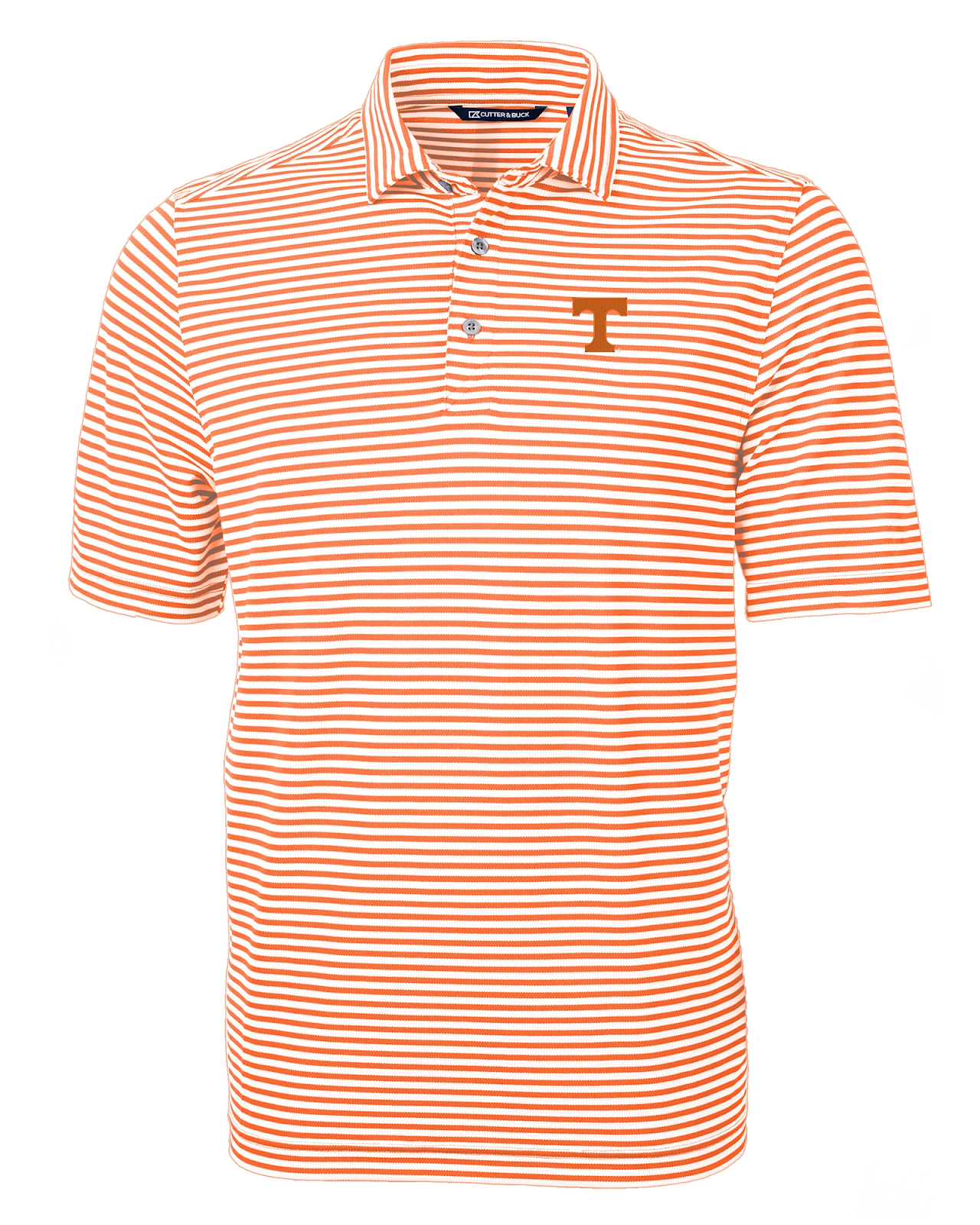Breathable striped Tennesse Volunteers men's polo