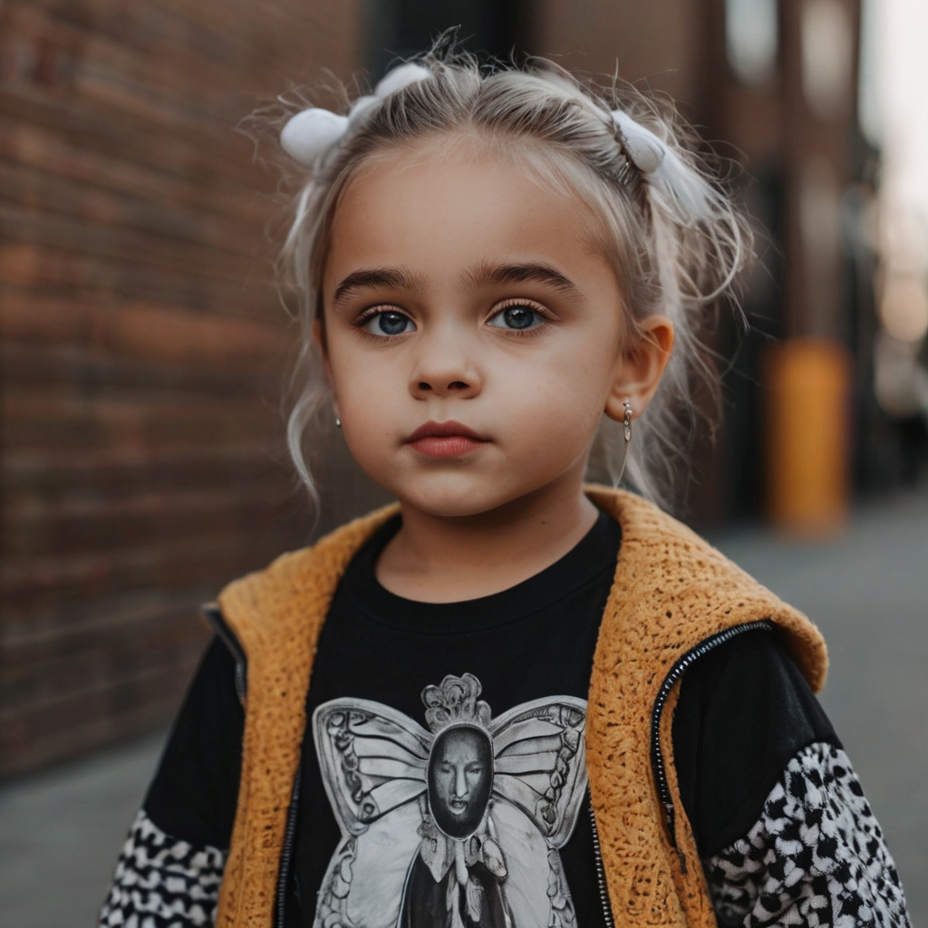 Cool little girl with a nonbinary themed dressed - Nonbinary Names - Baby Journey