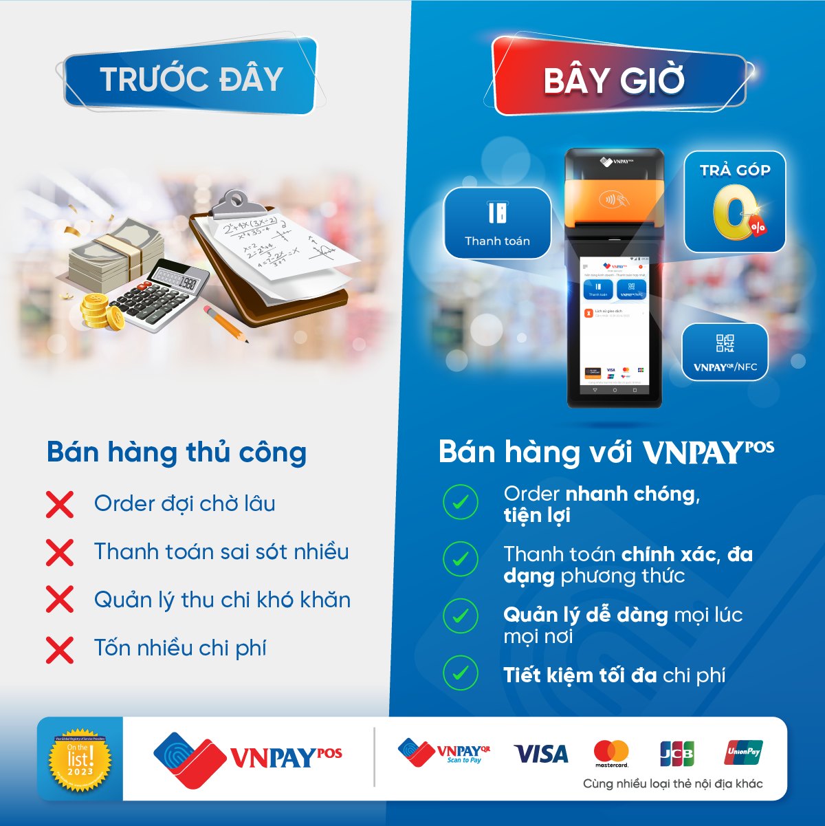 Máy POS cà thẻ không dây