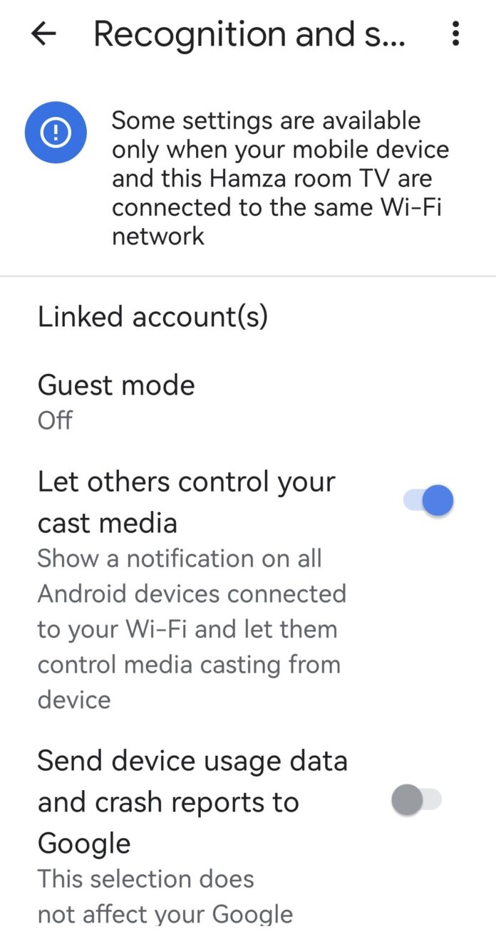 Google home : mode invité