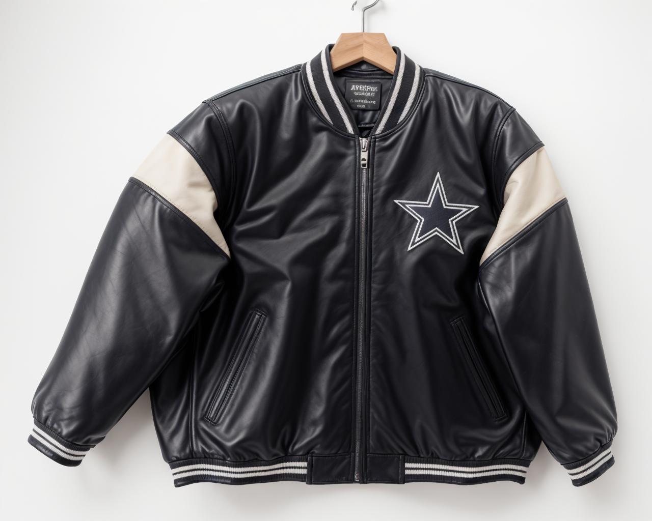 leather dallas cowboy jacket