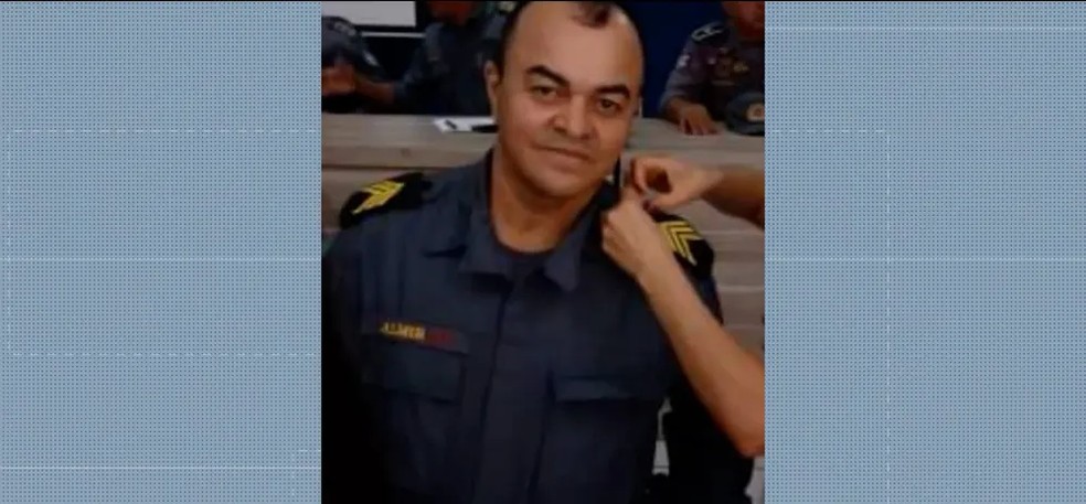 O sargento Walmir, lotado em Barra do Corda, foi morto e teve o corpo carbonizado — Foto: Reprodução/TV Mirante