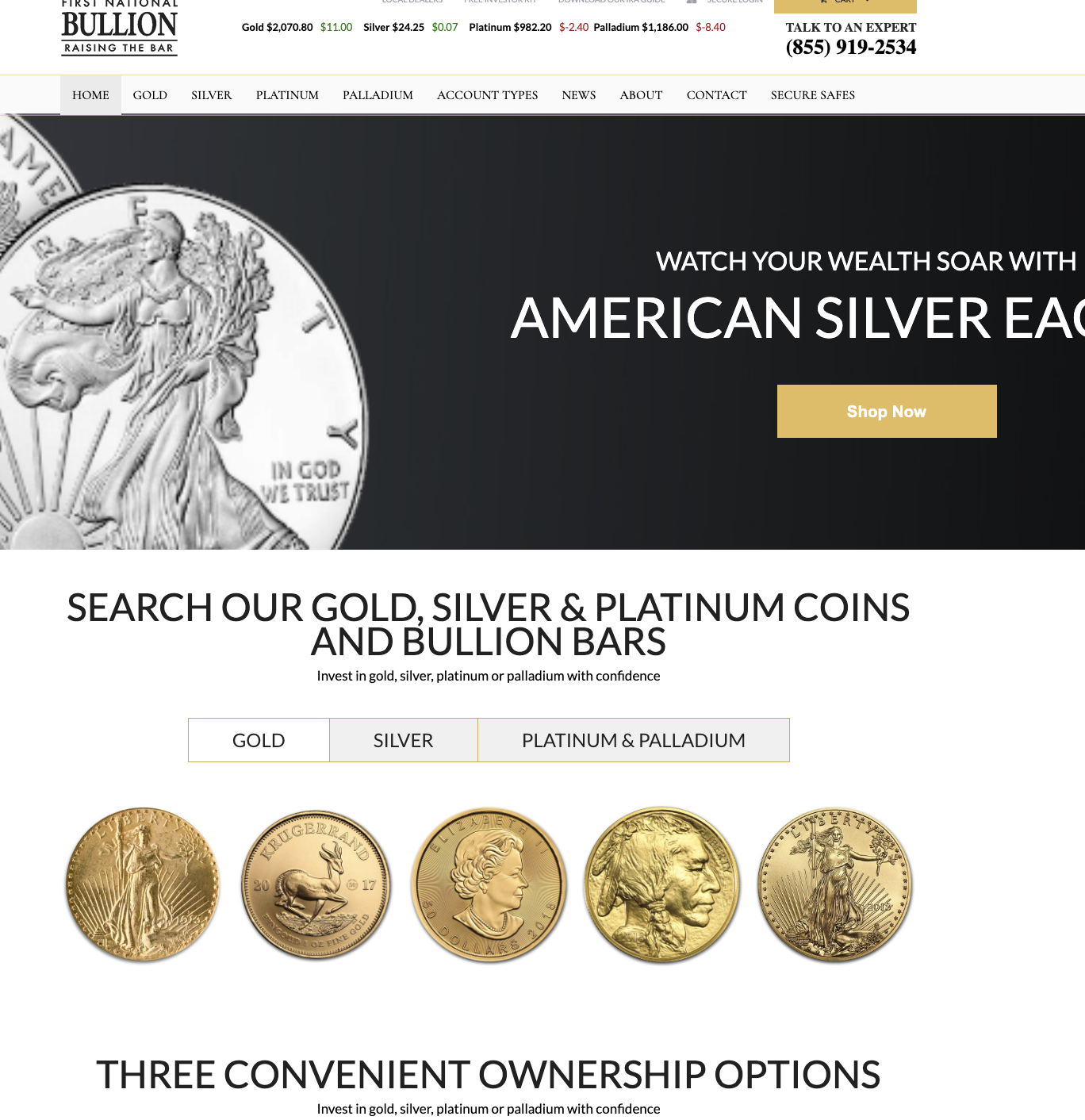 First National Bullion lawsuit and website