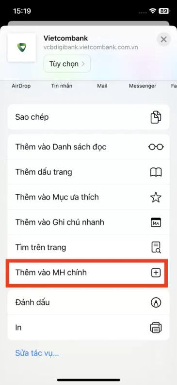 Cách đăng nhập 2 tài khoản Vietcombank trên điện thoại