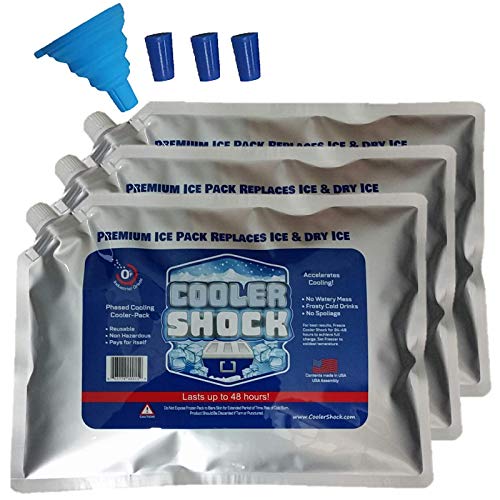 4.น้ำแข็งเจลแบบพกพา Cooler Shock Screw-Cap Soft Frozen Ice Bag Packs