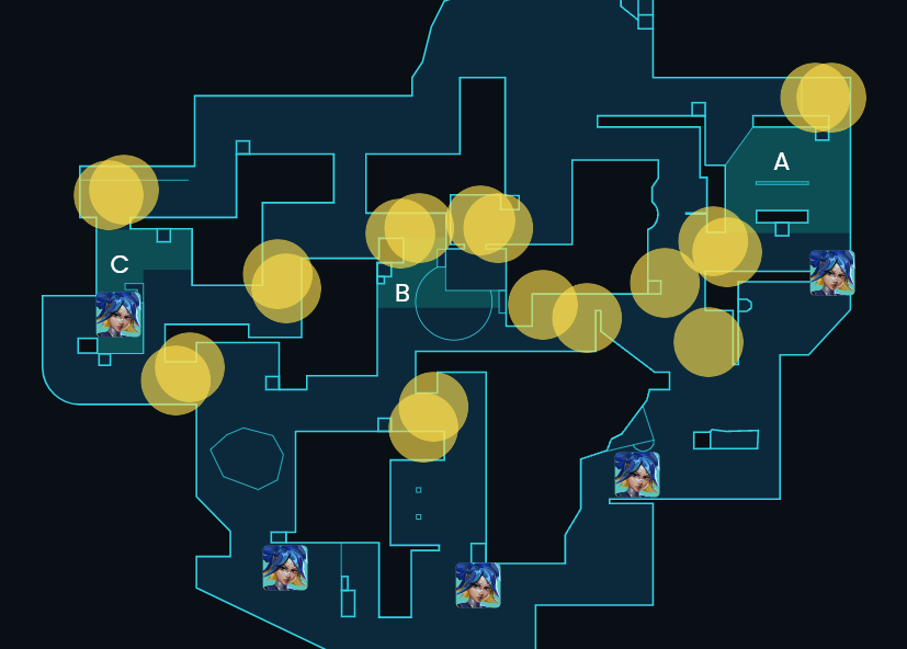 Neon Relay Bolt lineups for Lotus attack in VALORANT