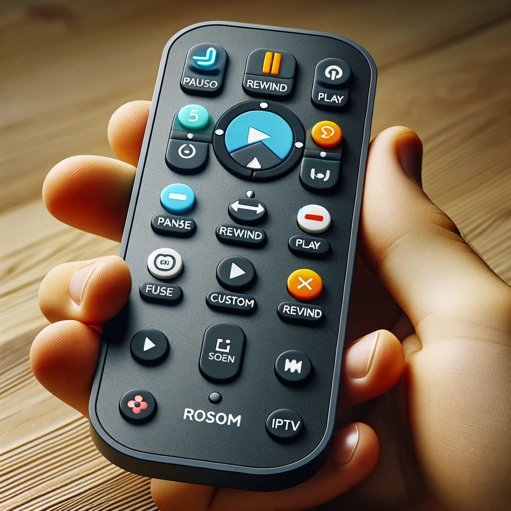 remote in which you can  rewind your channels with VisionTV