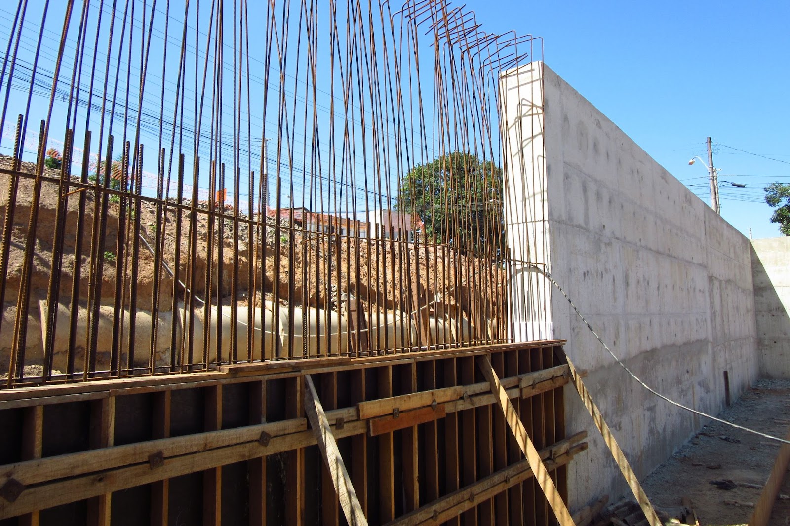 murs de soutènement en béton armé