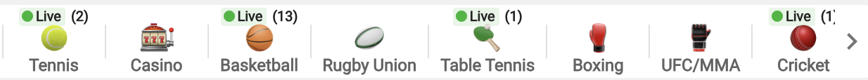 Betting sports option