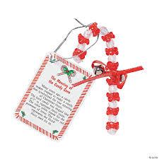 Beaded “The Meaning of the Candy Cane” Christmas Ornament Craft Kit - Makes  12 | Oriental Trading