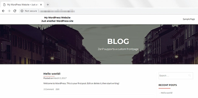 how to make a professional wordpress site, uploading a favicon