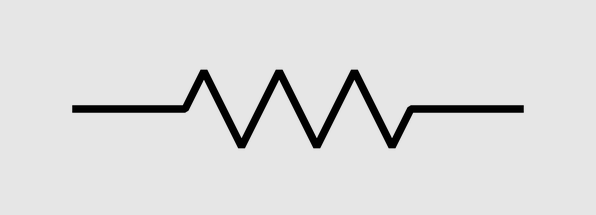 Símbolo resistores, um dos componentes de um circuito elétrico