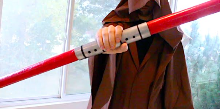 DIY double-bladed saber