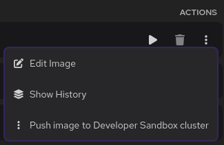 Images tab with menu options.