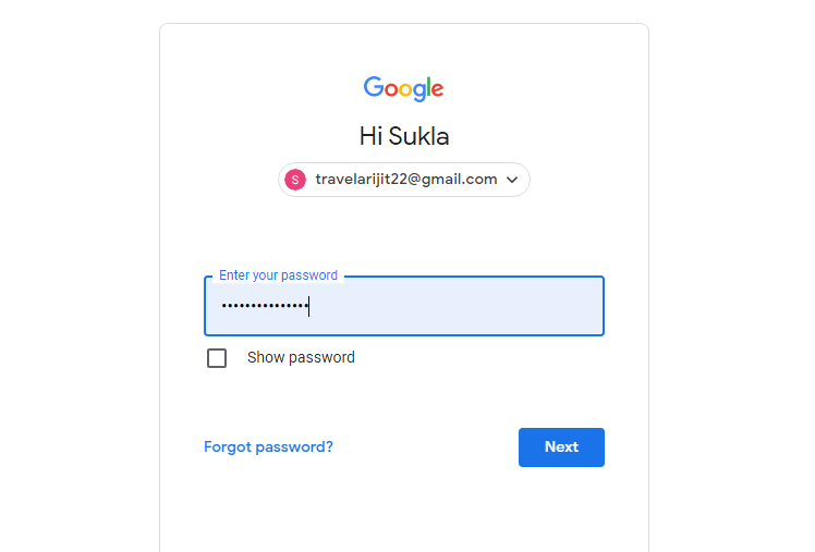 Add Email address and password to create youtube account in 2024