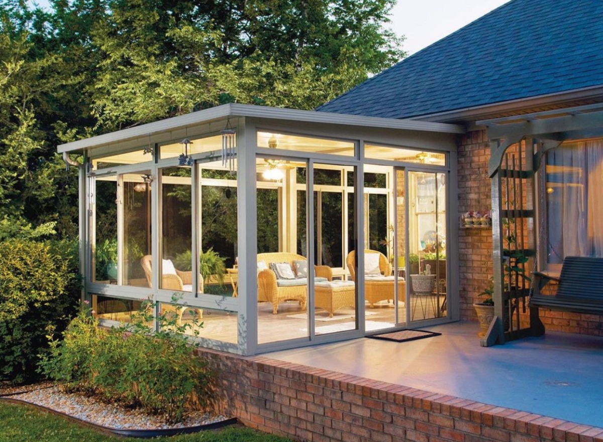 luxurious patio enclosure 